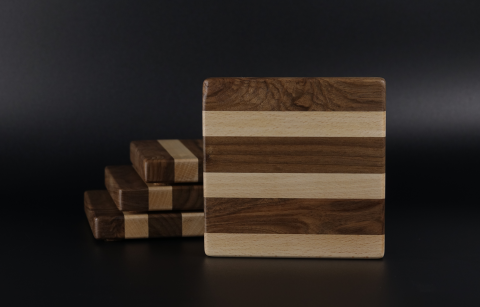 Suporturi pentru pahare - suport-pahare-nuc-fag-zserbo-lemn-masiv-handmade