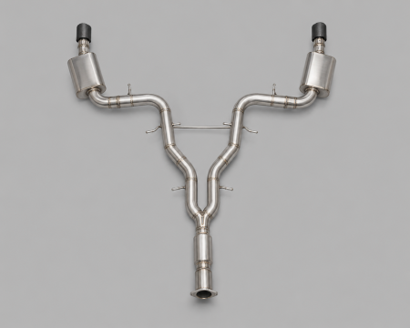 Sisteme evacuare complete - Sistem Evacuare Complet Cu Clapete/ STRAIGHT PIPE 76MM WITH ACTIVE VALVE- BOBA'S BPG Pentru Bmw F10 535i n55 2010-2016
