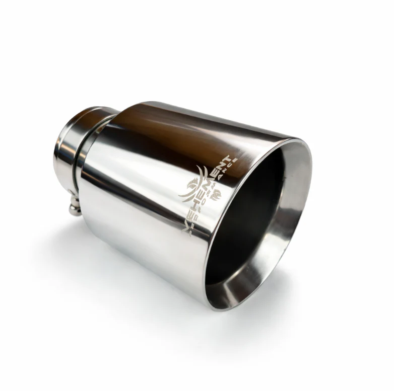 VEHEMENT - Tips ornament evacuare inox Chrome 101mm intrare 63mm VEHEMENT Performance