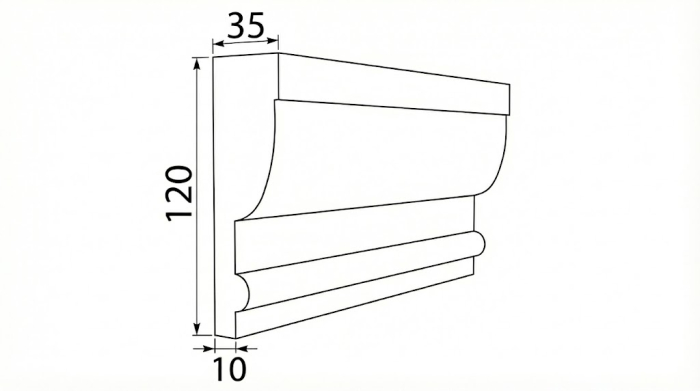 ancadrament decorativ din polistiren bd-pd-20 [4]