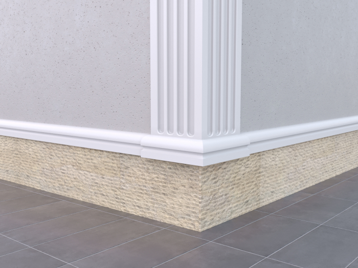Brâu soclu și delimitare etaje BD-PD-02 – bază colțare – 122 × 43 mm [5]