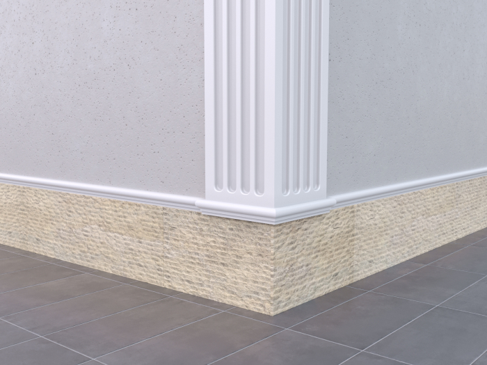 Brâu soclu exterior pentru delimitare etaje din polistiren EPS BD-PD-03 – 60 × 30 mm [4]