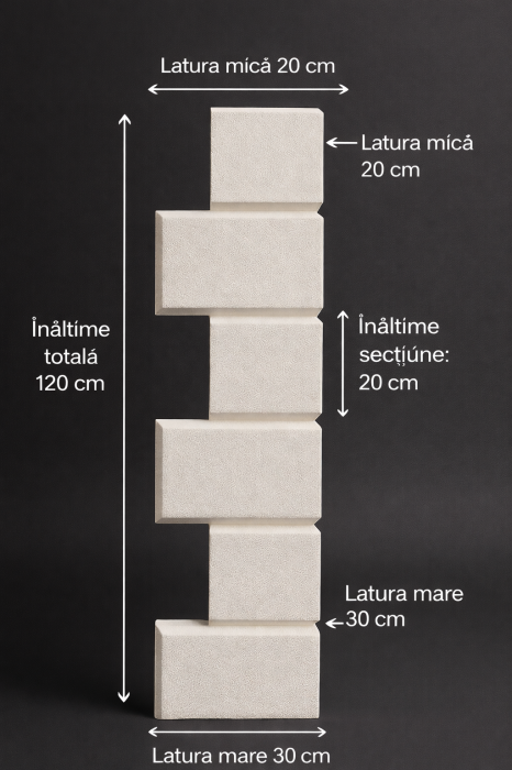 Colțar decorativ exterior din polistiren EPS BD-PD-114 – 120 cm [3]