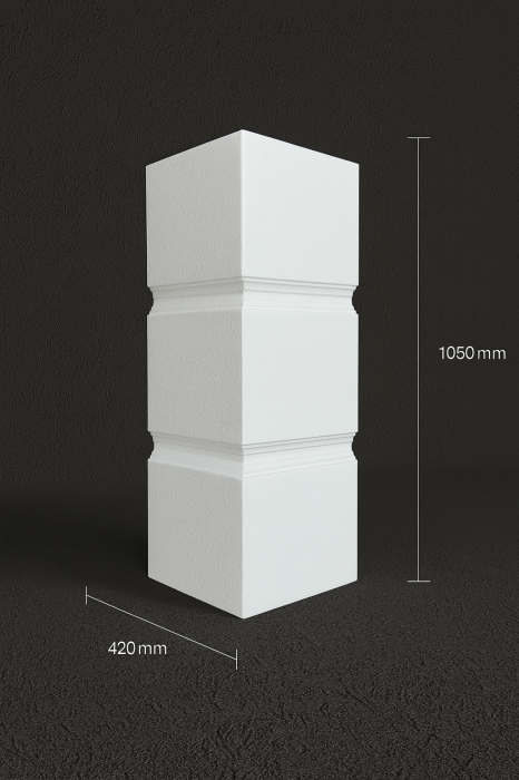 Colțar decorativ exterior din polistiren EPS BD-PD-117 – 105 cm [1]