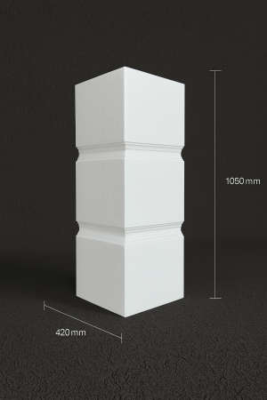 Coltare Decorative - Colțar decorativ exterior din polistiren EPS BD-PD-117 – 105 cm