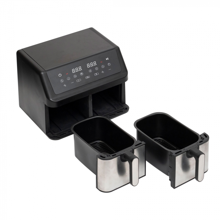 Airfryer Dublu cu Aer Cald HGAF29 – 2x4,5L, 2000W, Control Digital, 8 Programe, Funcție SYNC [2]