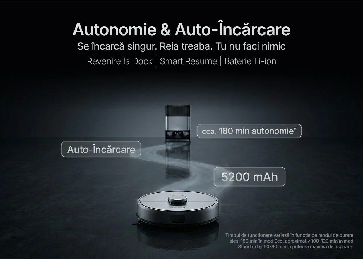 Aspirator Robot BRO Robo Clean V9 cu Mop și Stație Auto-Golire [4]
