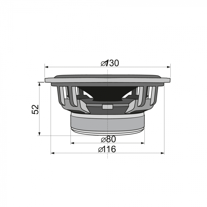 Pereche Difuzoare auto 2 căi CX 504, 4 Ohmi, 130 mm – Sunet clar și dinamic pentru experiențe audio superioare [2]