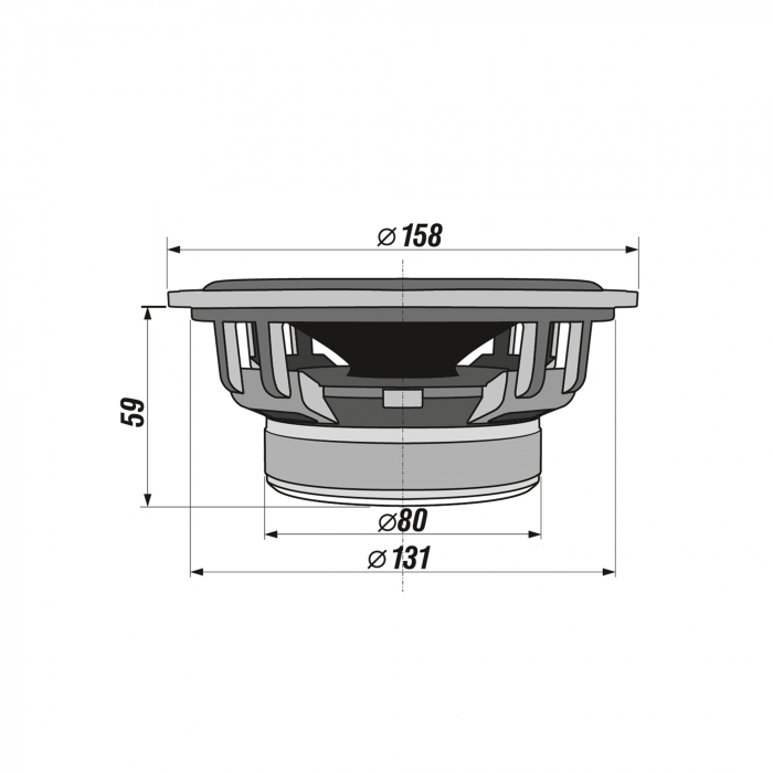 Pereche Difuzoare Auto CX 604 – 2 Căi, 200W, 165mm, 4 Ohmi, Tweeter MYLAR, Sensibilitate 90 dB [2]