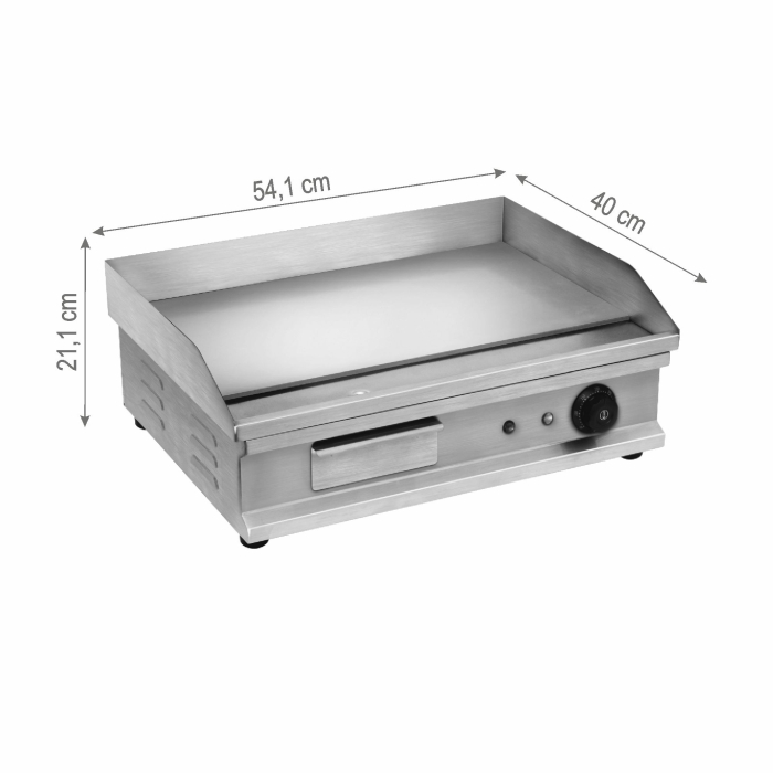 Grătar electric HGAG30 3000 W cu placă din oțel și temperatură reglabilă [6]