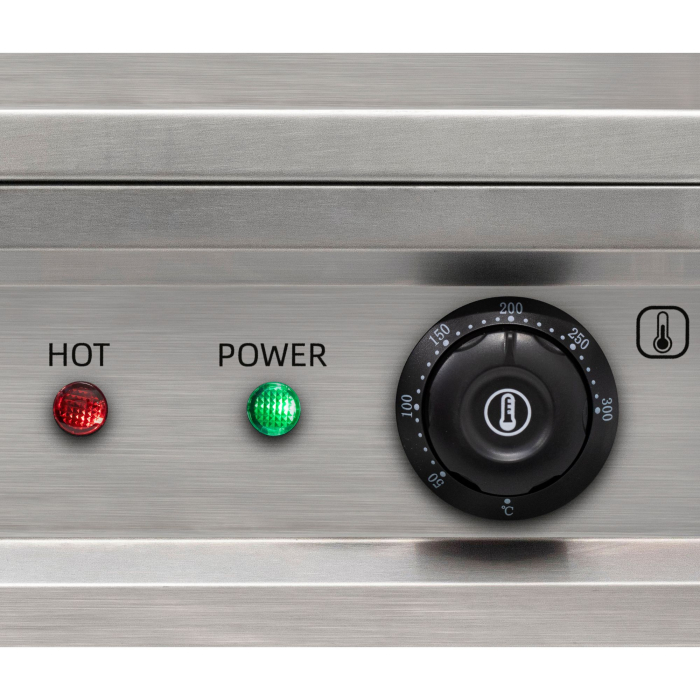Grătar electric HGAG30 3000 W cu placă din oțel și temperatură reglabilă [2]