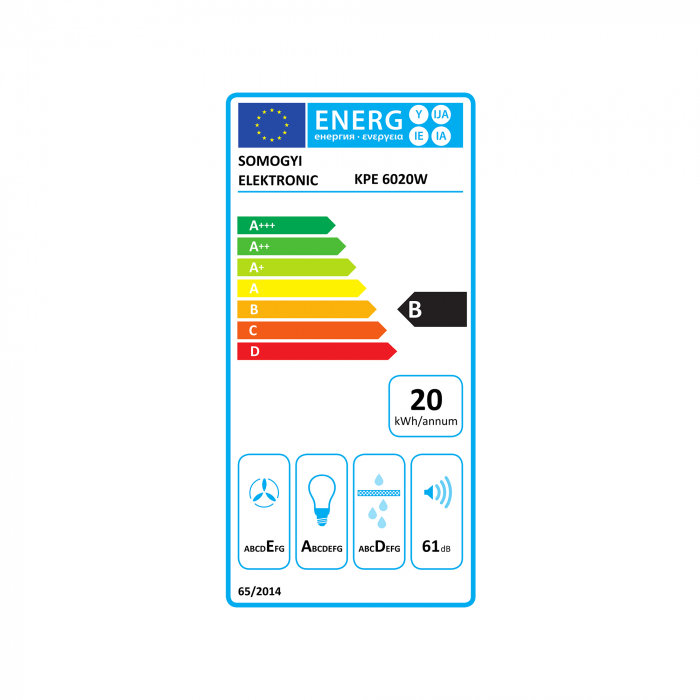 Hotă de Bucătărie TORNADO - KPE 6020W [2]