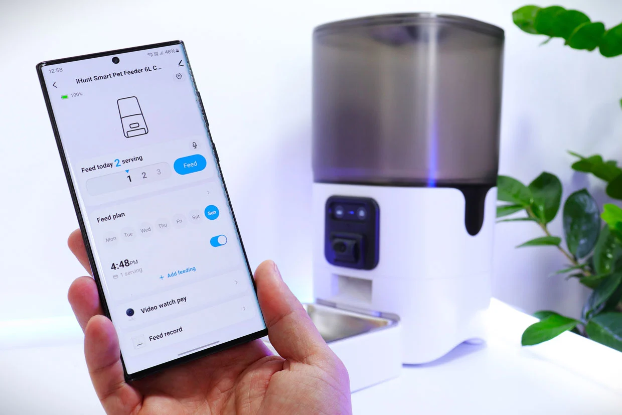 Hrănitor automat inteligent pentru câini și pisici 6L cu cameră Full HD și Wi-Fi [8]