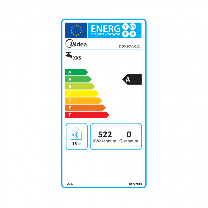 Boiler Electric de Apă MIDEA - D10-20VD1(U), 2000 W, 10 L, Sub Blat [5]