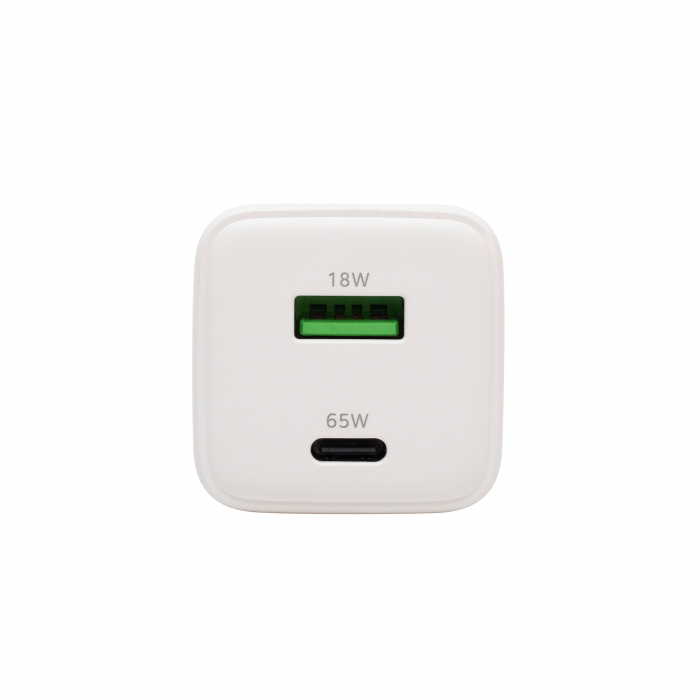 Încărcător Rapid USB GaN 65W SA65PPS – QC, PD, PPS | Încărcare Simultană USB-C + USB-A [2]