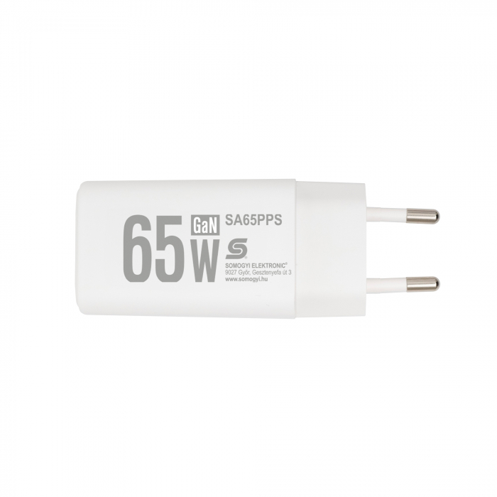 Încărcător Rapid USB GaN 65W SA65PPS – QC, PD, PPS | Încărcare Simultană USB-C + USB-A [3]