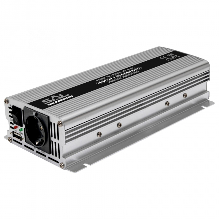Invertor de Tensiune Auto cu Putere de 1000/2000W și Priză USB - SAI 2000USB [1]
