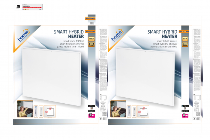 Panou Infraroșu Hibrid cu Control WiFi, 350W - FKIR 351 WIFI [4]