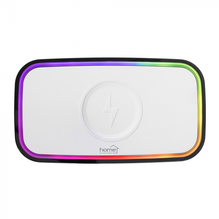 Player Multimedia LTCR06 – Ceas cu Alarmă, Încărcare Wireless Qi, BT, FM, USB, Lumini RGB [3]