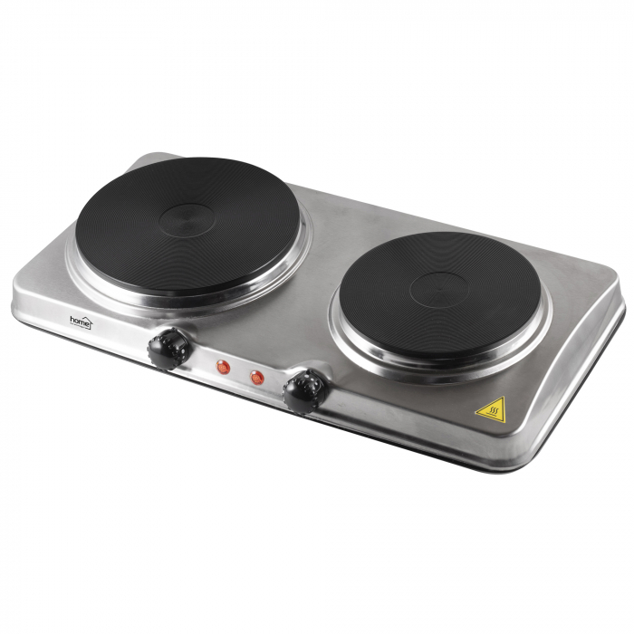 Plită Portabilă Dublă din Inox, Ideală pentru Camping și Vacanțe - HG R 04SS [1]