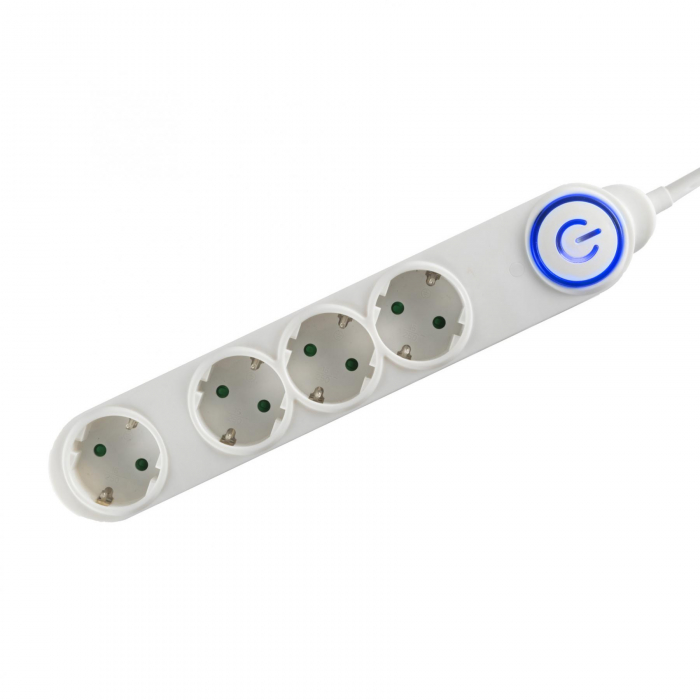 Prelungitor 4 Prize cu Comutator de Picior - NV 04TK-5/WH/1,5 [1]