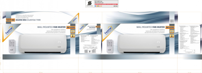 Aeroterma de Perete cu Ventilator, 2000W - FKF 42201 [3]