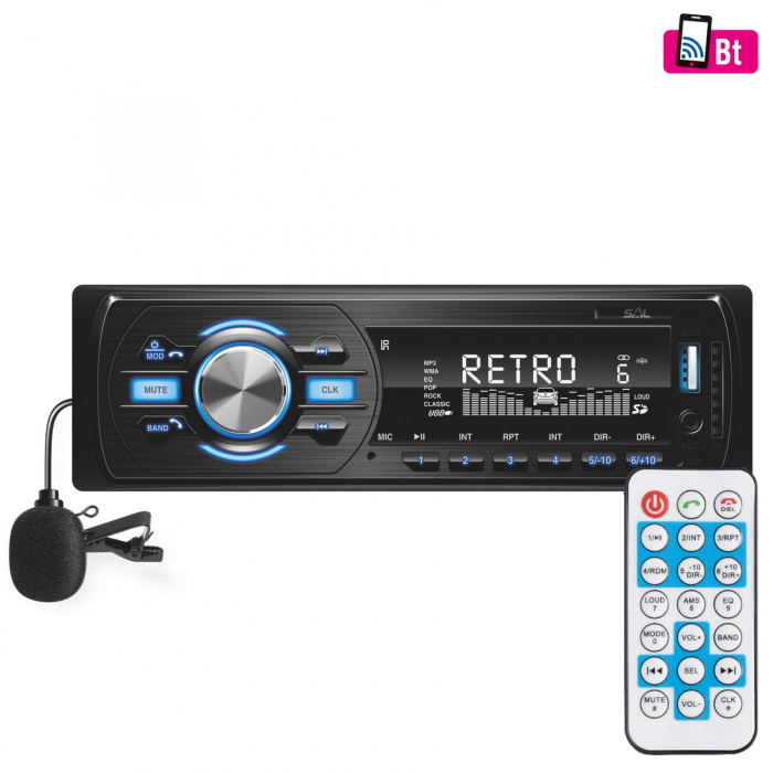 Radio auto BT-FM RDS-USB-SD-AUX – VB 4000: Sunet Hi-Fi și funcționalitate avansată [1]