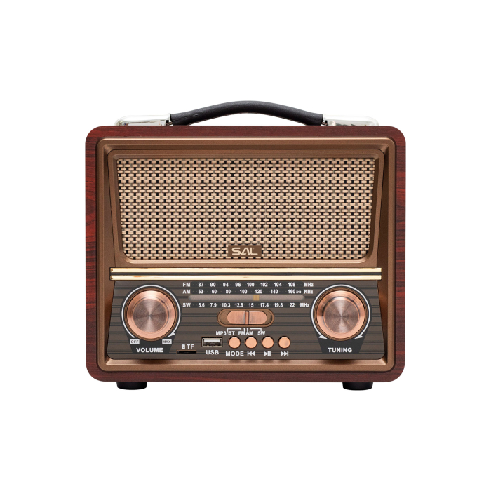 Radio retro portabil RRT22 Bluetooth USB microSD – boje.ro [2]