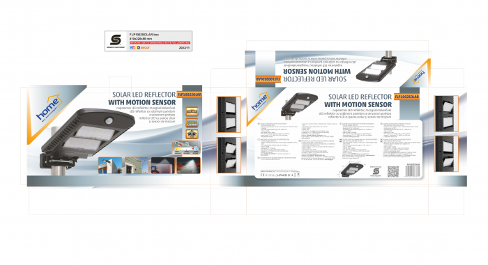 Reflector LED cu Panou Solar și Senzor de Mișcare, 1000 lm, IP44 - FLP1002SOLAR [4]