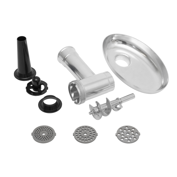 Tocator carne electric 1200W HGHD1200 cu 3 site inox și accesorii cârnați/kebbe [2]