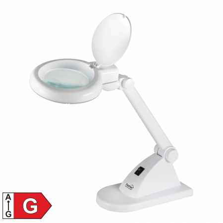 Iluminat Interior/Exterior - Lampă de masă cu lupă NKLL 06, 30 LED, 3D + 12D, 400 lumeni