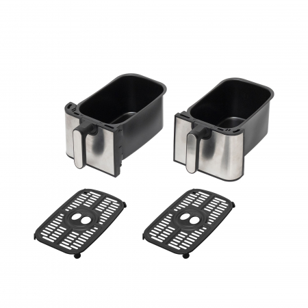 Airfryer dublu HGAF29 2000W cu două sertare și panou digital [2]