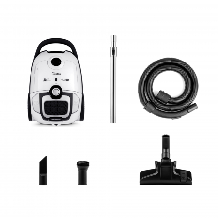 Aspirator cu sac MIDEA B7 MBC1780WB – 800W, sac 3L, filtru HEPA12, 200W putere aspirare, silențios [3]