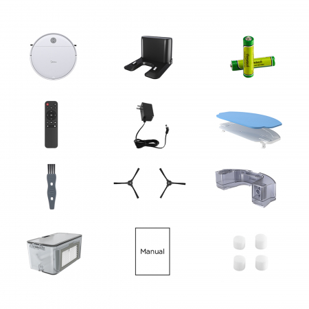 Aspirator robot MIDEA I2A – 28W, aspirare + mop, HEPA, autonomie extinsă, telecomandă [5]