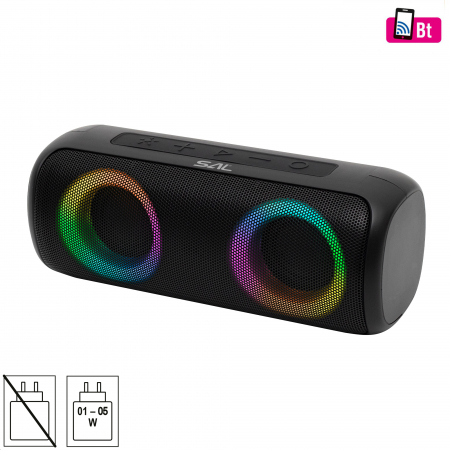 Boxe portabile - Boxă portabilă BT2000 2x10W cu Bluetooth, subwoofer și LED RGB