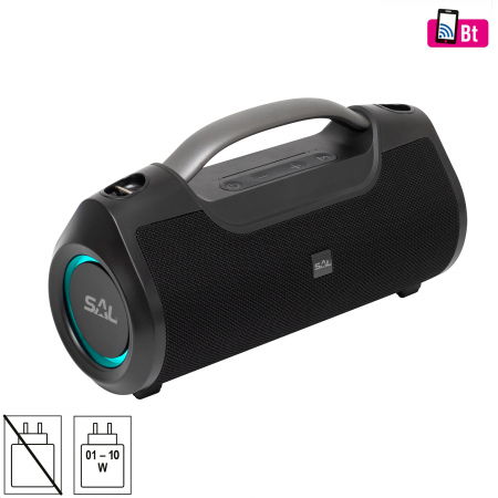 Audio - Boxa portabilă Boom-Box BT7000 cu LED, Bluetooth TWS și USB/AUX