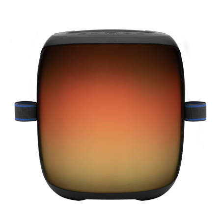 Boxă portabilă PARCUBE 100W cu 2 microfoane wireless și efecte LED [2]