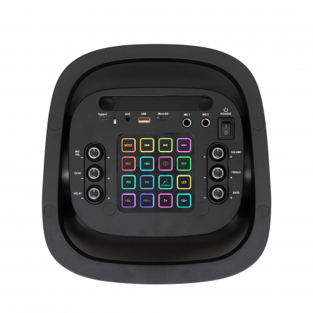 Boxă portabilă PAR2100BT 80W cu subwoofer activ, Bluetooth și LED [2]