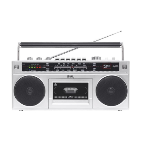 Audio - Casetofon retro stereo RRTBRONX cu Bluetooth și digitalizare MP3