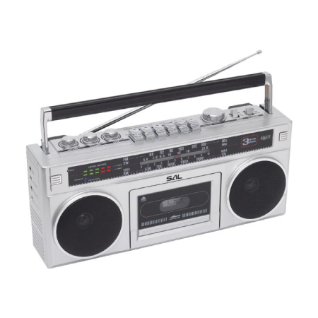 Casetofon retro stereo RRTBRONX cu Bluetooth și digitalizare MP3 [1]