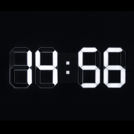 Deșteptător digital LTC 04 cu ecran LED alb 3D și alarmă Snooze [1]