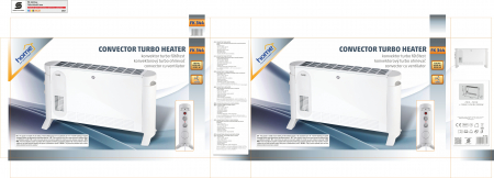 Convector electric FK 344 – 2000W, 3 trepte putere, funcție turbo, termostat reglabil [3]