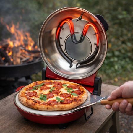 Cuptor electric pizza HGPZ30 1200W cu piatra ceramica – boje.ro [5]