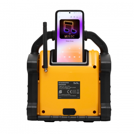 BTWORKPRO – Difuzor portabil robust IP55 cu Bluetooth și power bank [2]