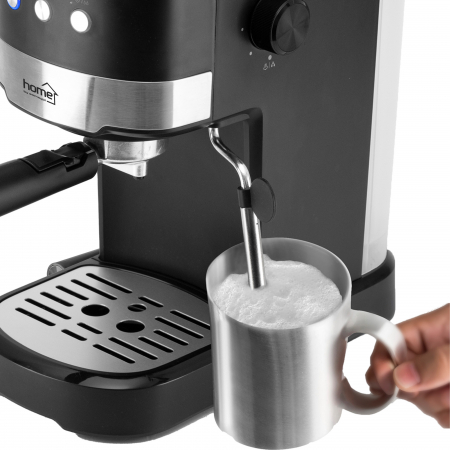 Espressor cafea HGPR16, 15 bari, spumator lapte și rezervor 1.2L, negru [2]