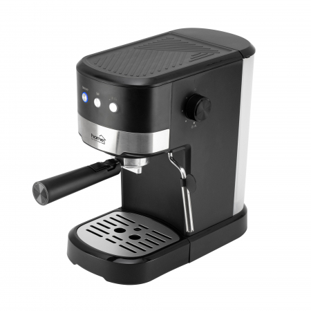 Electrocasnice - Espressor cafea HGPR16, 15 bari, spumator lapte și rezervor 1.2L, negru