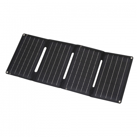 Outdoor si Camping - Încărcător solar portabil MSC20W 20W cu USB-A și USB-C, ideal pentru camping și drumeții