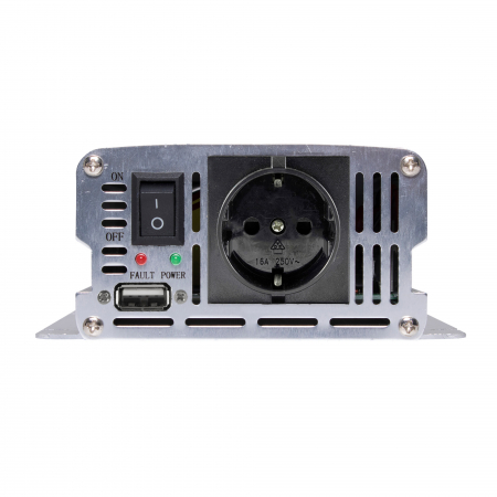 Invertor auto SAI 2000USB – 12V → 230V, 1000W/2000W, port USB, protecții multiple [2]