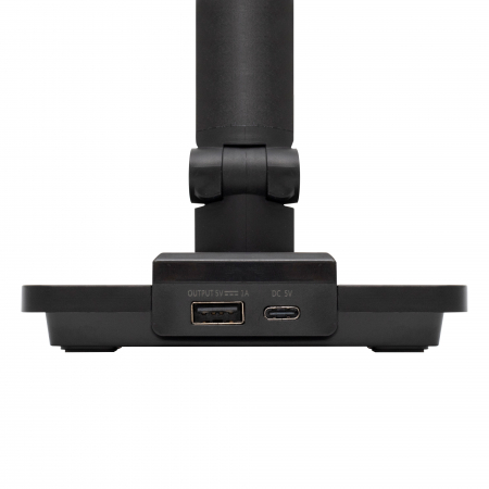 Lampă de birou LED LA 4 din metal negru cu reglaj lumină și port USB [5]