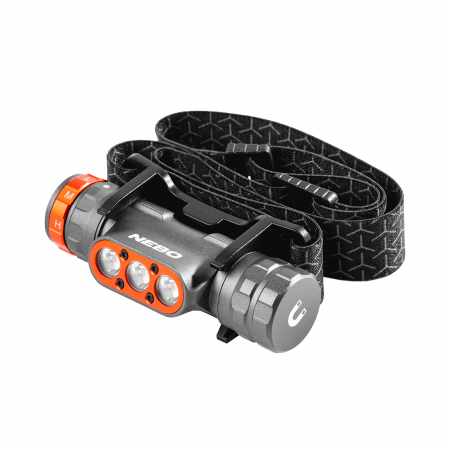 Lanterne - Lanternă frontală NEBO TRANSEND 1500 – LED reîncărcabilă, 1500 lm, IPX7, aluminiu anodizat